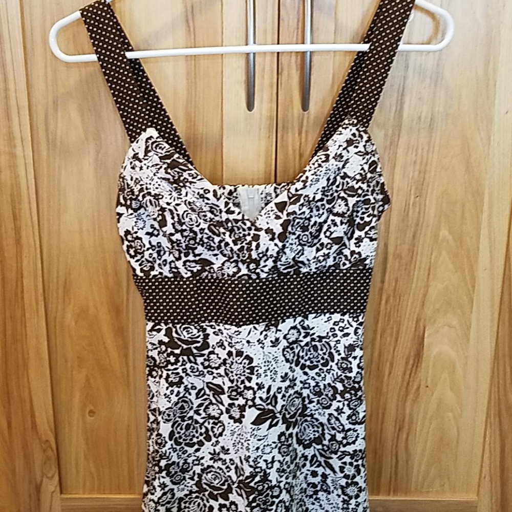 Speechless sz 5 brown/white dress
